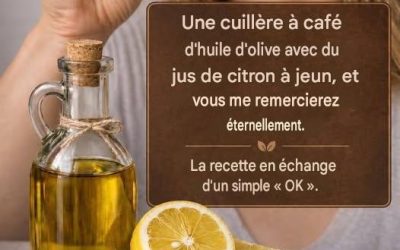 Huile d’olive et citron à jeun : une routine naturelle simple et rafraîchissante