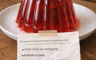 Pourquoi consommer de la gélatine au dîner ? Découvrez comment cette source de collagène peut s’intégrer à votre quotidien.