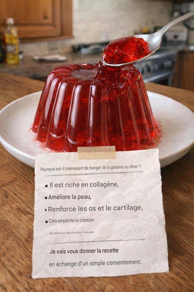 Pourquoi consommer de la gélatine au dîner ? Découvrez comment cette source de collagène peut s’intégrer à votre quotidien.