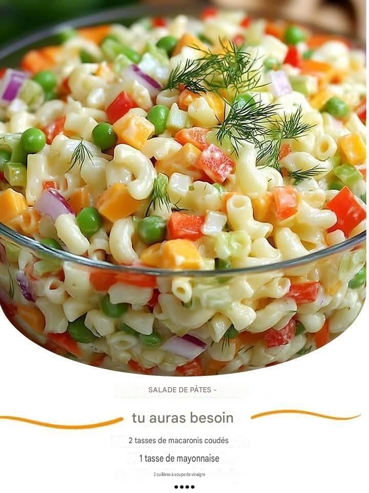 Salade de pâtes – Ne manquez pas cette recette