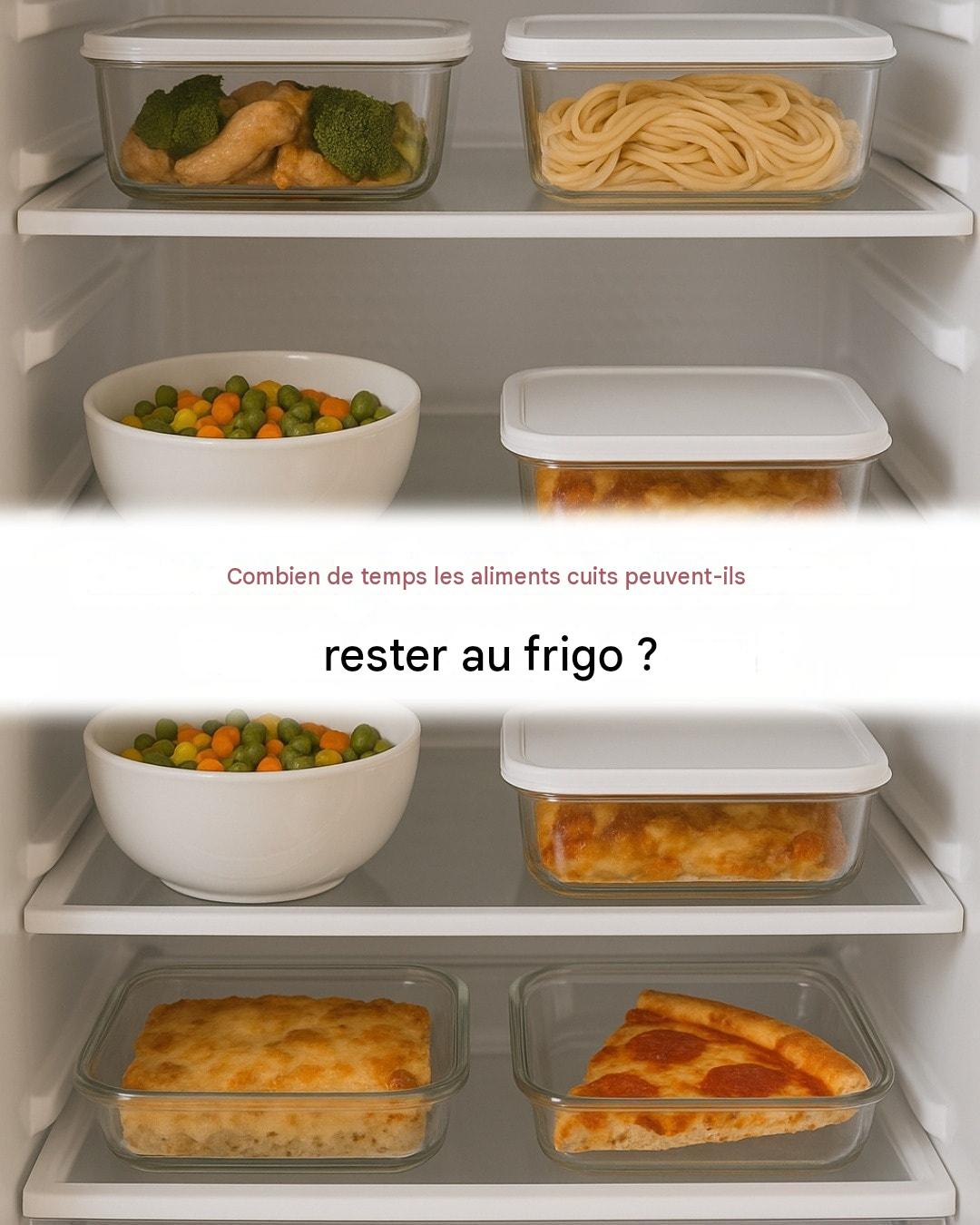 Combien de temps peut-on conserver les aliments cuits au réfrigérateur ?