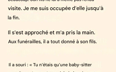 Le lendemain des funérailles, plus rien n’était pareil.