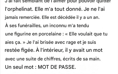 Le secret de la figurine en porcelaine : comment un héritage brisé a changé ma vie.