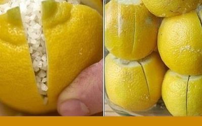 4 Coupez le citron en deux et ajoutez du sel marin. Excellente idée, dommage que peu de gens la connaissent ! II