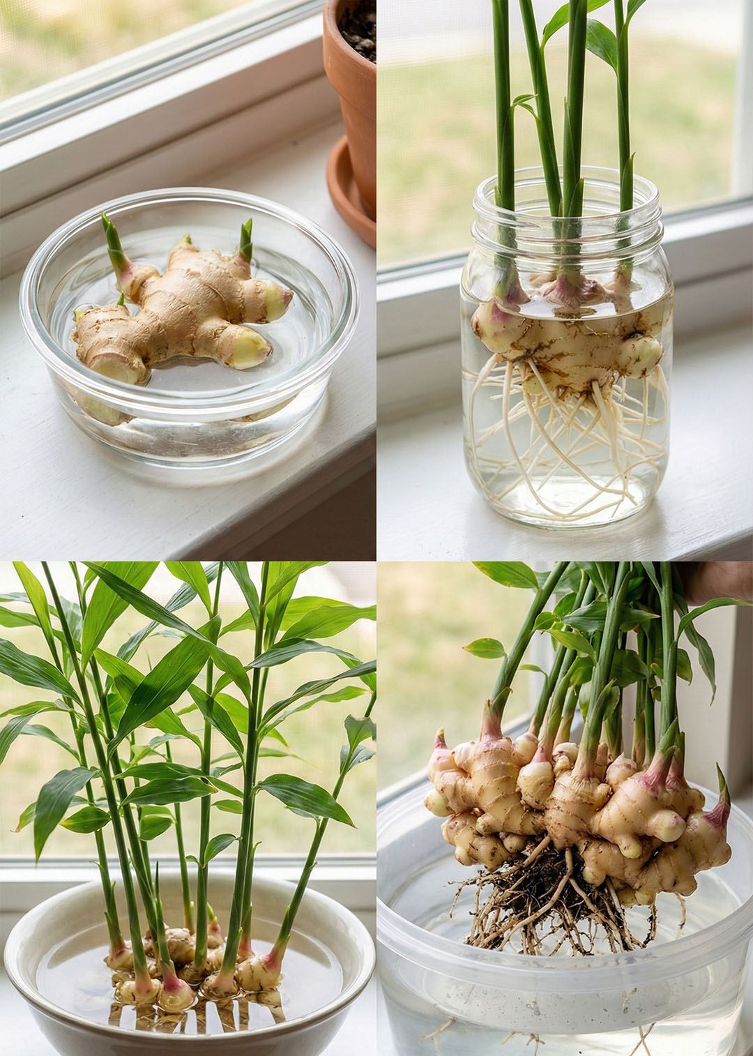 Il y a quelque chose de presque magique à voir une plante pousser sous nos yeux, surtout lorsqu’elle prend racine dans notre cuisine. Et si un simple bocal en verre devenait le théâtre d’un petit miracle botanique ? Derrière cette expérience décorative et apaisante se cache une astuce étonnamment simple, accessible même aux jardiniers les plus novices… à condition de connaître les bonnes techniques avant de se lancer. Pourquoi le gingembre pousse-t-il si bien dans l’eau ?   Le gingembre (    Zingiber officinale   ) est une plante fascinante, tant par sa complexité que par sa richesse racinaire. Ses jeunes pousses vertes et délicates apportent une touche de jungle à n’importe quel espace, tandis que ses racines dessinent d’envoûtantes arabesques visibles à travers une vitre. Il en résulte un véritable jardin miniature vivant, idéal pour un plan de travail ou un rebord de fenêtre, sans terre ni salissures.