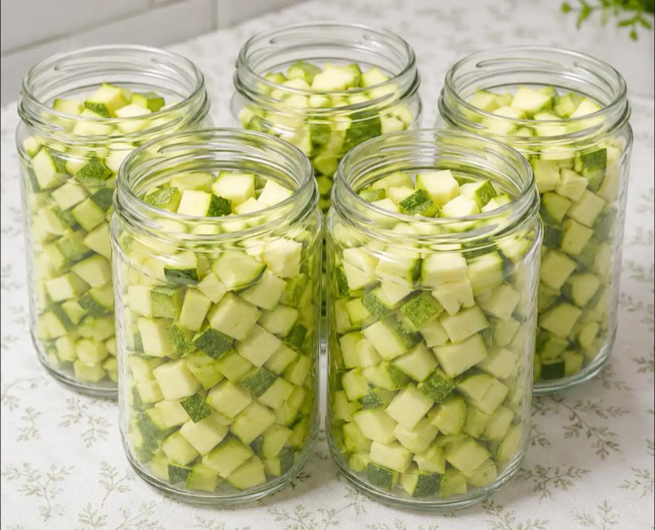 Courgettes en bocal – un plat d’hiver croquant par excellence, à préparer absolument pendant la saison des courgettes. La recette est très simple et vous la trouverez dans les commentaires. Bonne journée !