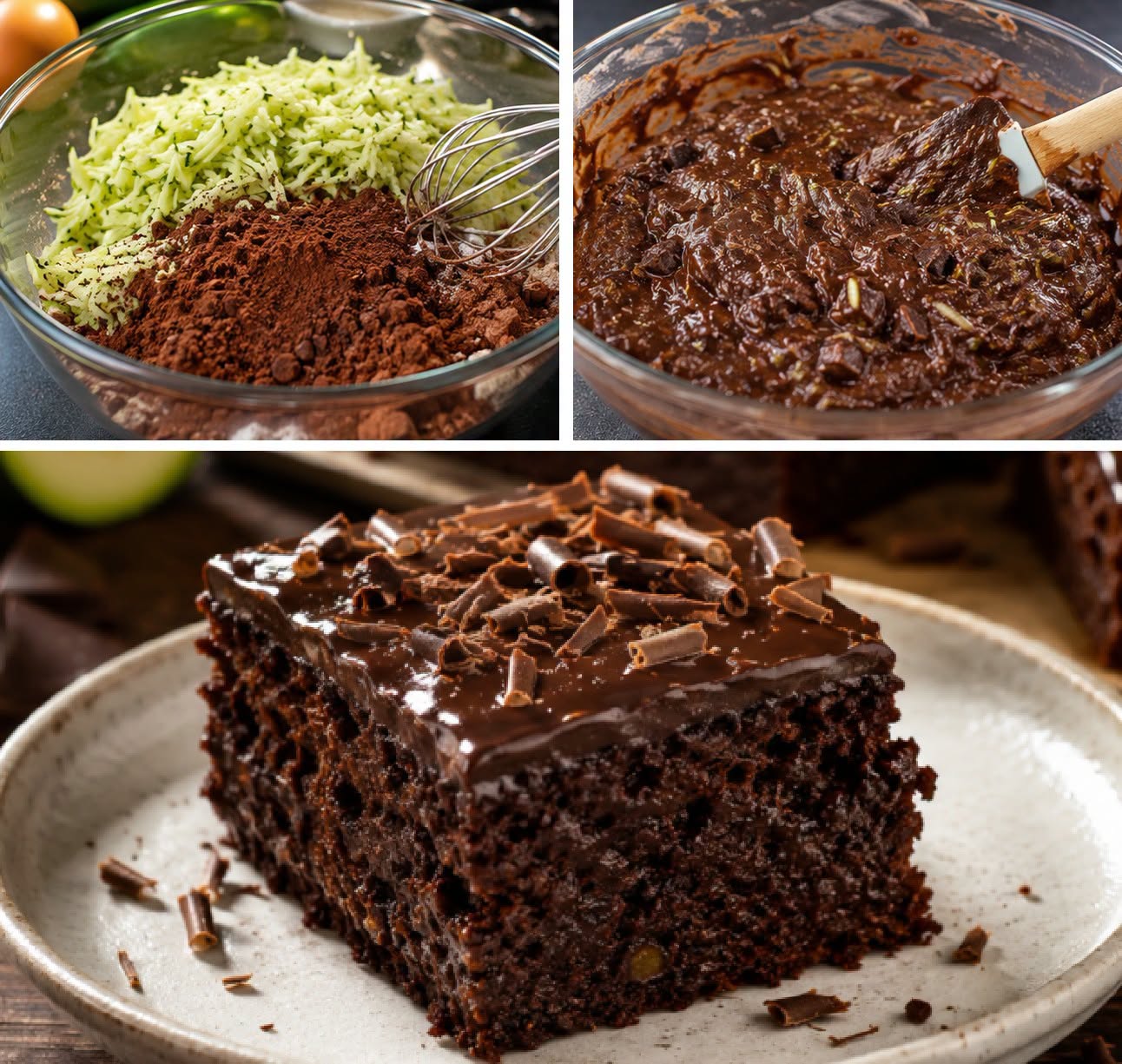 Gâteau au chocolat et aux courgettes : Personne ne croira qu’il contient des courgettes. Il disparaît du plat en quelques minutes !