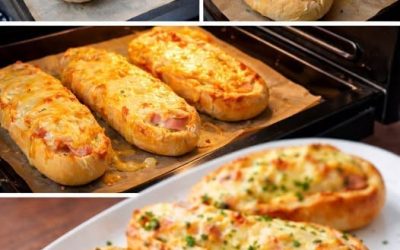 Petits pains au fromage et au jambon cuits au four : un dîner rapide prêt en 10 minutes !
