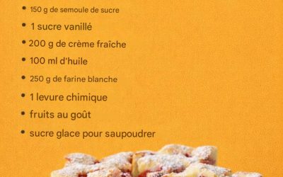 Gâteau aux fruits à la crème sure – moelleux et fondant