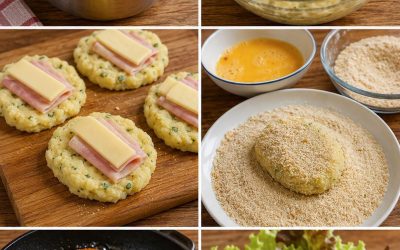 Pomme de terre-cordon-bleu