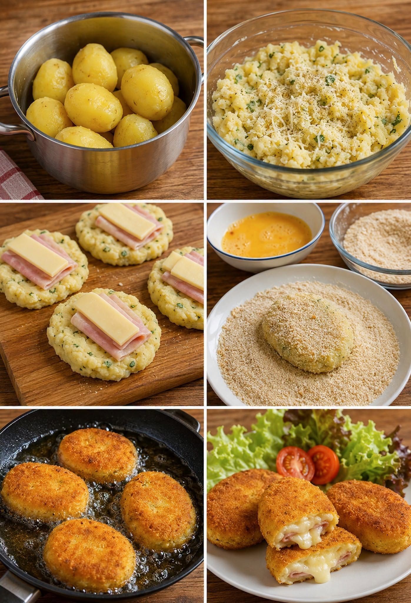 Pomme de terre-cordon-bleu