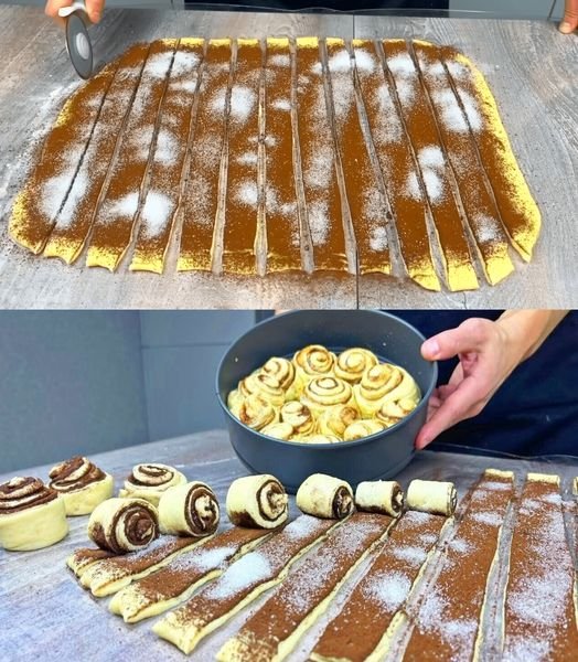 Brioches à la cannelle et au sucre prêtes en 10 minutes – Elles disparaîtront en un rien de temps !
