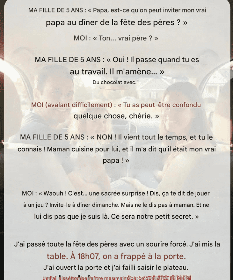 La question inattendue de ma fille a changé nos plans pour la fête des pères !