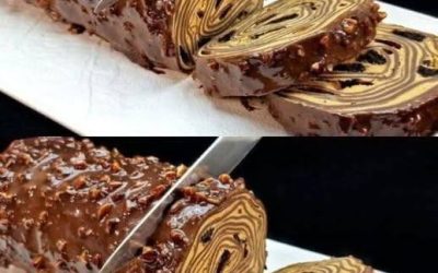 Roulade au chocolat sans cuisson !