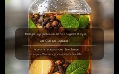 Mélangez du gingembre avec des clous de girofle et découvrez ses bienfaits ! En échange d’un « OK », je vous donnerai la recette, toute simple.