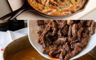 Le bœuf Stroganoff est incroyablement délicieux.