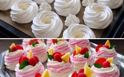 Des MINI GÂTEAUX PAVLA parfaits : ils ne s’émiettent pas, ils ne se cassent pas et ils sont toujours délicieux !