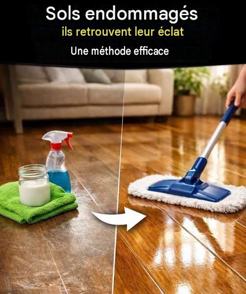✨🏠 Ne désespérez pas de votre sol terne ! Découvrez cette astuce pour égayer votre sol et lui donner une nouvelle jeunesse. 🧼