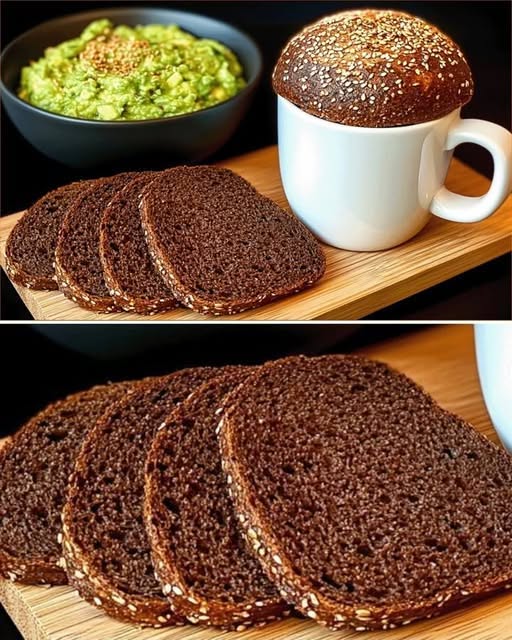 Sans farine, sans levure et sans sucre ! Un pain sain en 5 minutes (+ cuisson). Sans glucides.