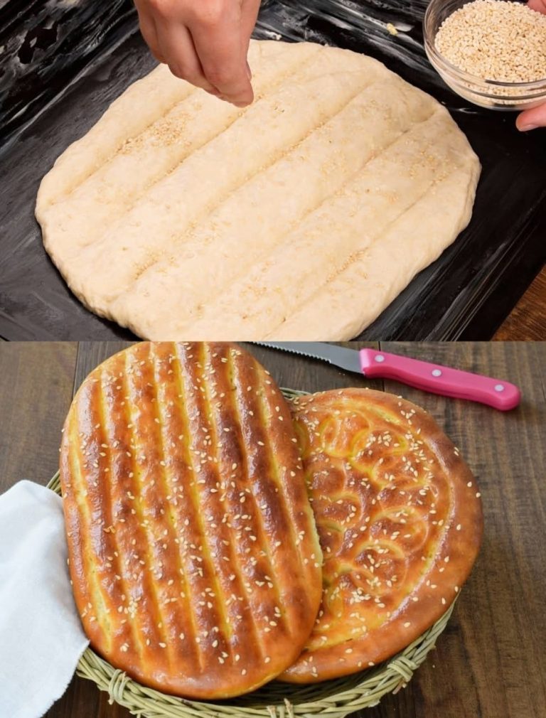 Pain turc au sésame (Pide)