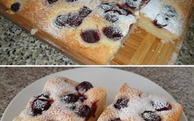 Un gâteau aux cerises en tasse pour toute la famille ! ❤ Il fond dans la bouche… 👇