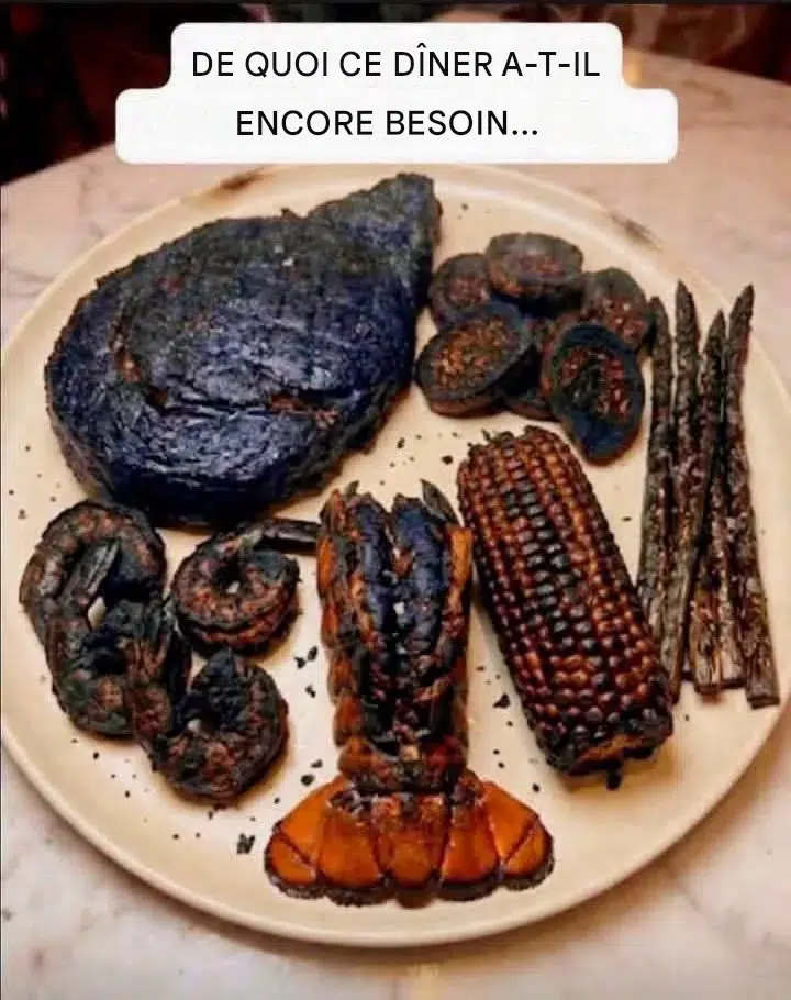 Que manque-t-il encore à ce dîner ? Internet est divisé !🥩🔥