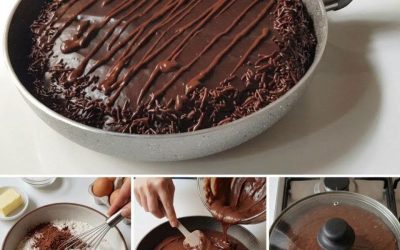 Ce gâteau au chocolat cuit à la poêle est absolument délicieux