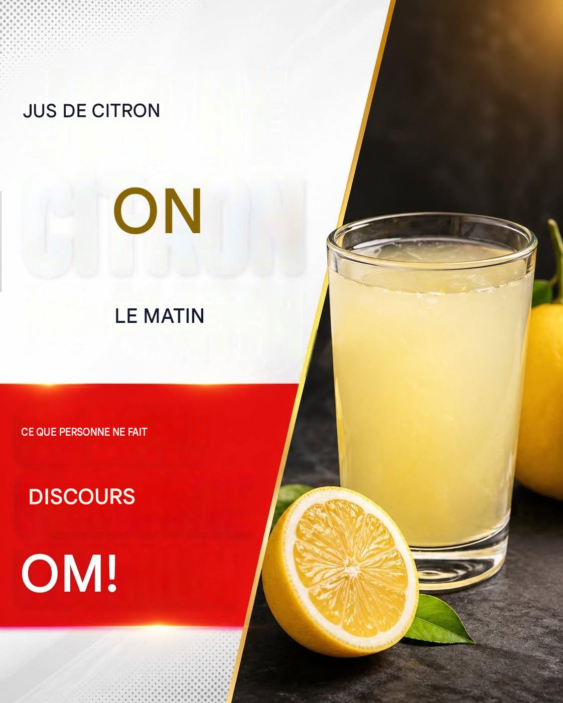 Jus de citron le matin | Un sujet dont personne ne parle !