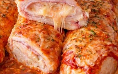 Poitrines de poulet farcies au jambon et au fromage : un classique juteux et savoureux