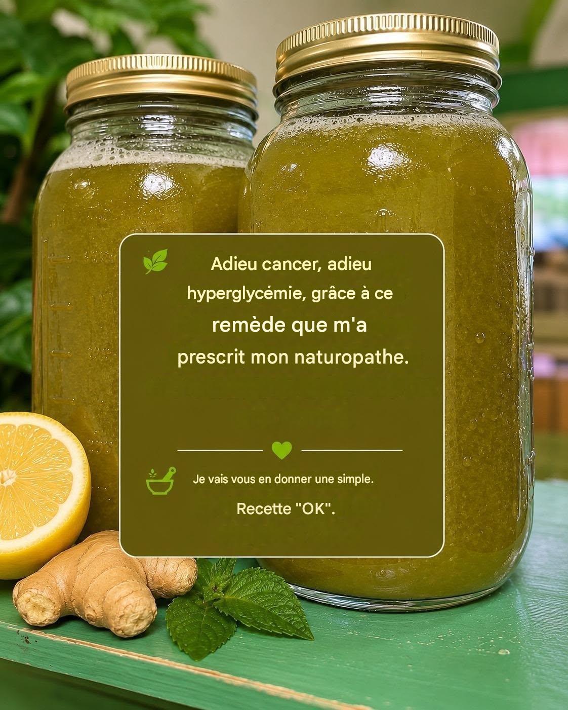 Boisson de soutien à base de plantes vertes