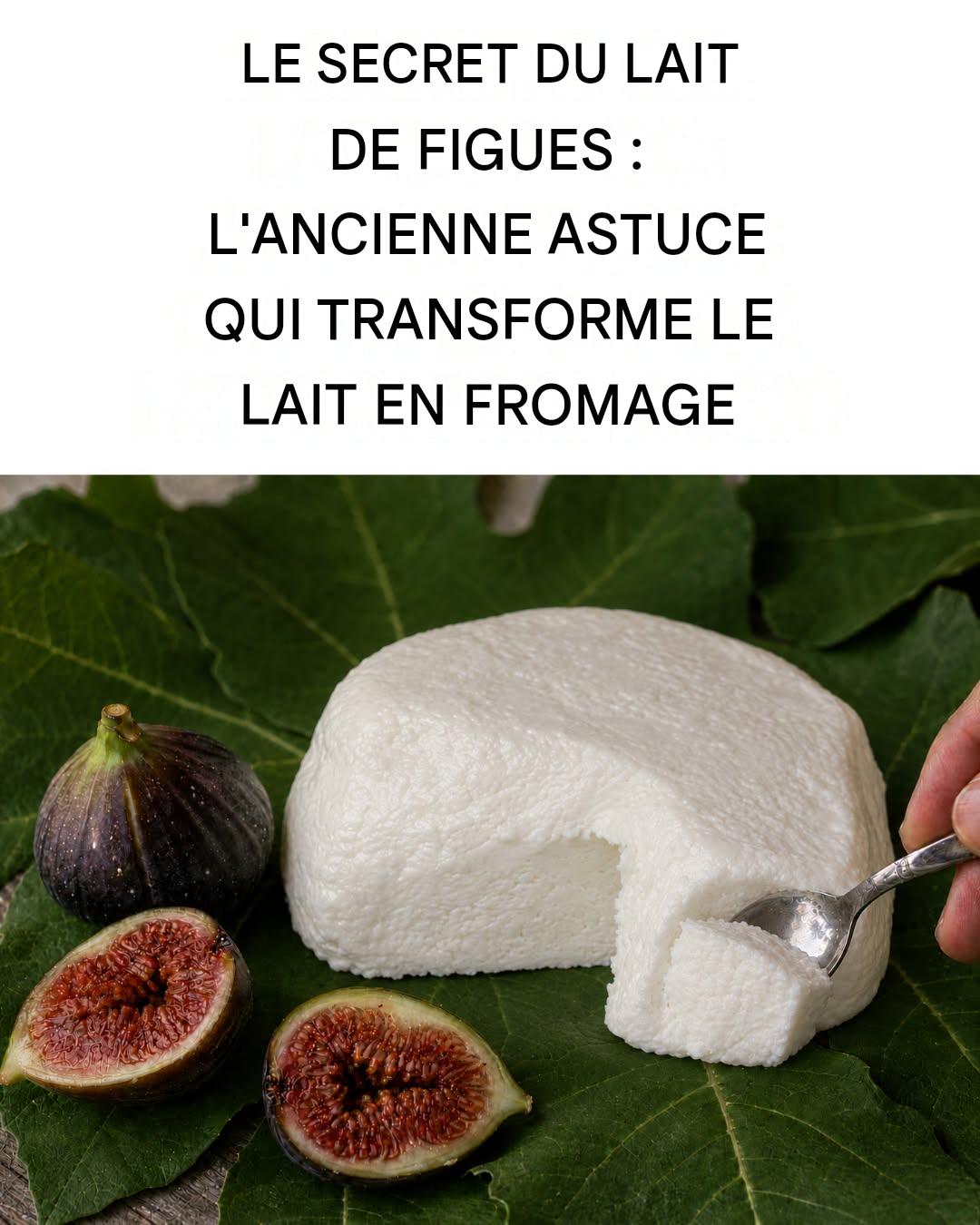 Le secret du lait de figues : l’astuce ancestrale des fermiers pour transformer le lait en fromage