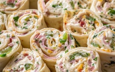 Rouleaux de tortillas aux légumes et au fromage à la crème