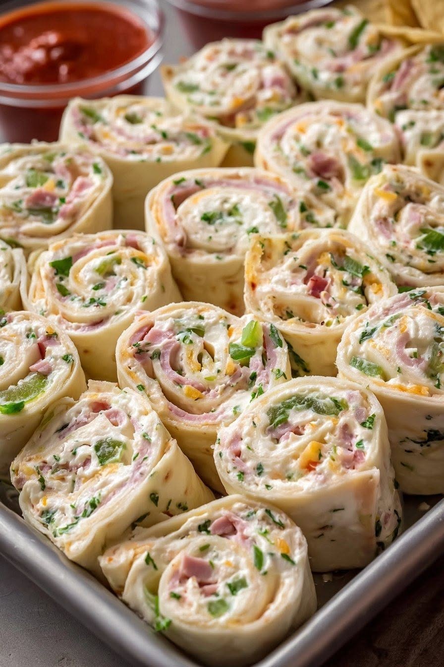 Rouleaux de tortillas aux légumes et au fromage à la crème
