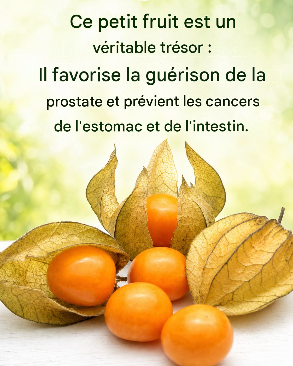 Ce petit fruit est un véritable trésor : il contribue à la guérison de la prostate et prévient les cancers de l’estomac et des intestins.