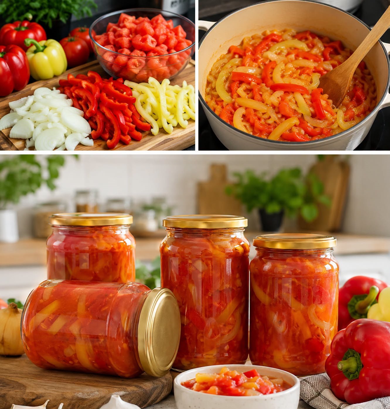 Je prépare ce LECHO DE LÉGUMES maison depuis des années : pas un seul pot ne s’est encore gâté !