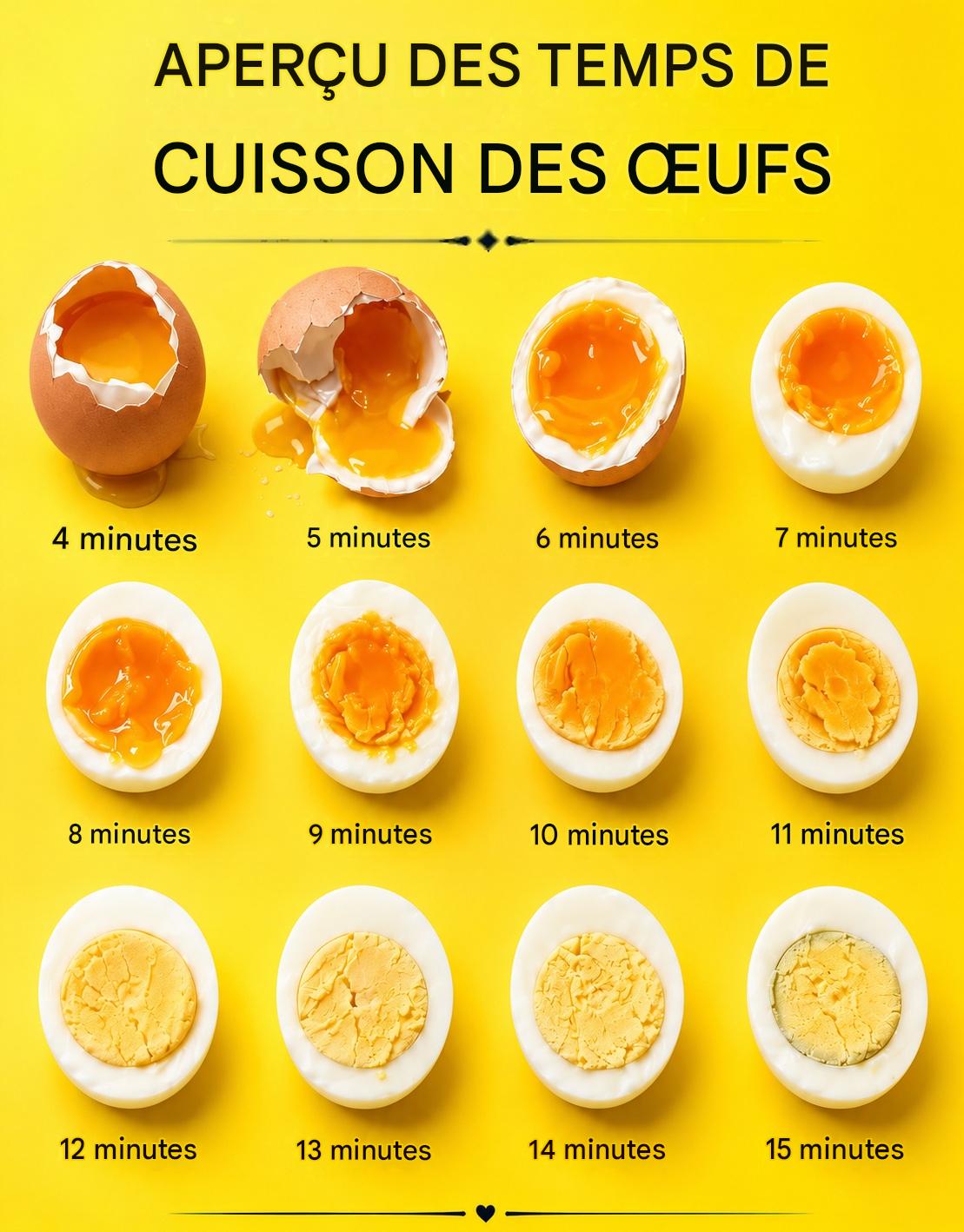 🥚 Combien de temps faut-il cuire un œuf pour qu’il soit exactement comme vous le souhaitez ?