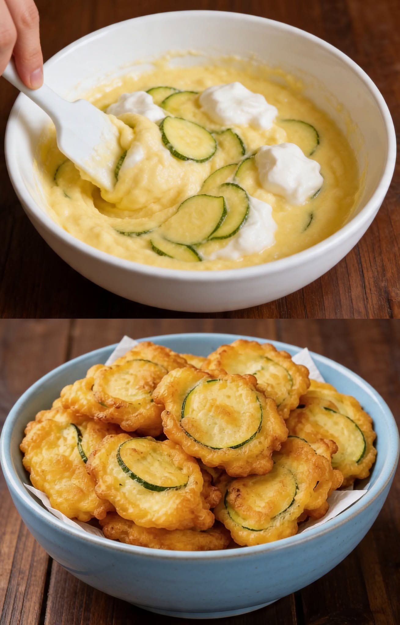 Les courgettes se transforment en petits beignets de fromage en 10 minutes.