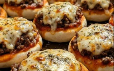 Mini-burgers pizza au fromage fondant