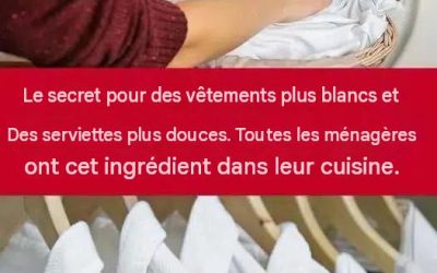 Comment obtenir un linge plus blanc et des serviettes plus douces ? Chaque ménagère possède cet ingrédient dans sa cuisine.