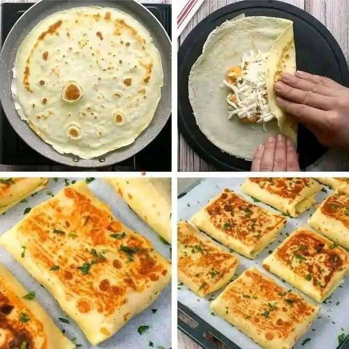 Kanacrepe à la sauce béchamel